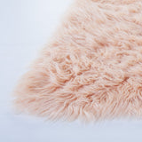 Safavieh Faux Sheep Skin Fss115U Light Pink Rug - Safavieh - fss115u - 2