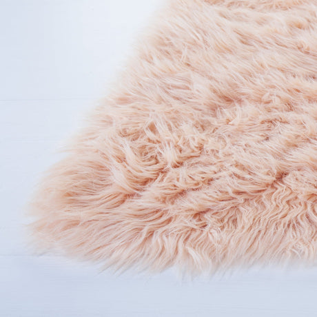 Safavieh Faux Sheep Skin Fss115U Light Pink Rug - Safavieh - fss115u - 2