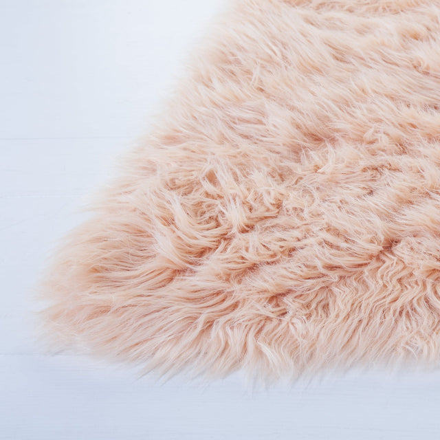 Safavieh Faux Sheep Skin Fss115U Light Pink Rug - Safavieh - fss115u - 2