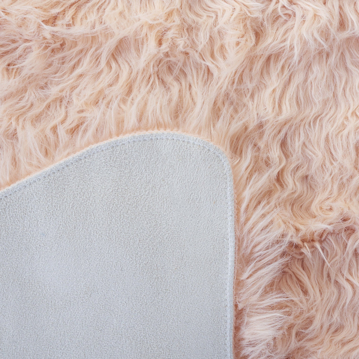 Safavieh Faux Sheep Skin Fss115U Light Pink Rug - Safavieh - fss115u - 2