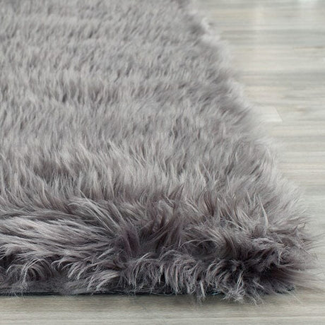 Safavieh Faux Sheep Skin Fss235D Grey Rugs - Safavieh - fss235d - 2