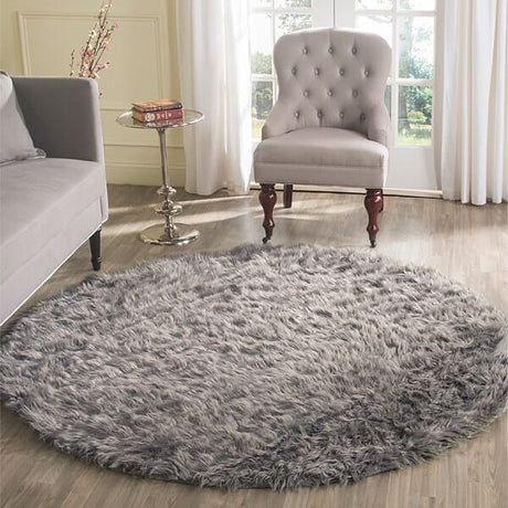 Safavieh Faux Sheep Skin Fss235D Grey Rugs - Safavieh - fss235d - 4r