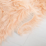 Safavieh Faux Sheep Skin Fss235U Light Pink Rug - Safavieh - fss235u - 6r
