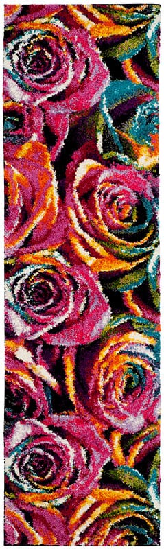 Safavieh Fiesta Shag Fsg366B Fuchsia / Multi Rugs - Safavieh - fsg366b - 28