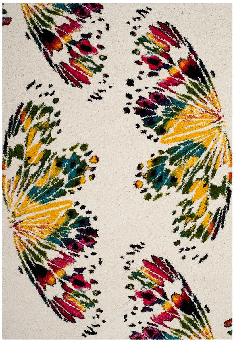 Safavieh Fiesta Shag Fsg368A Cream/Multi Rug - Safavieh - fsg368a - 3