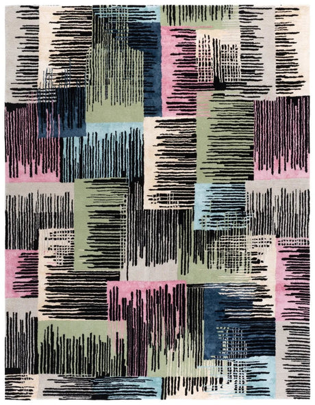 Safavieh Fifth Avenue 8'-0" x 10'-0" Rug in Black / Pink