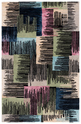 Safavieh Fifth Avenue 5'-0" x 8'-0" Rug in Black / Pink