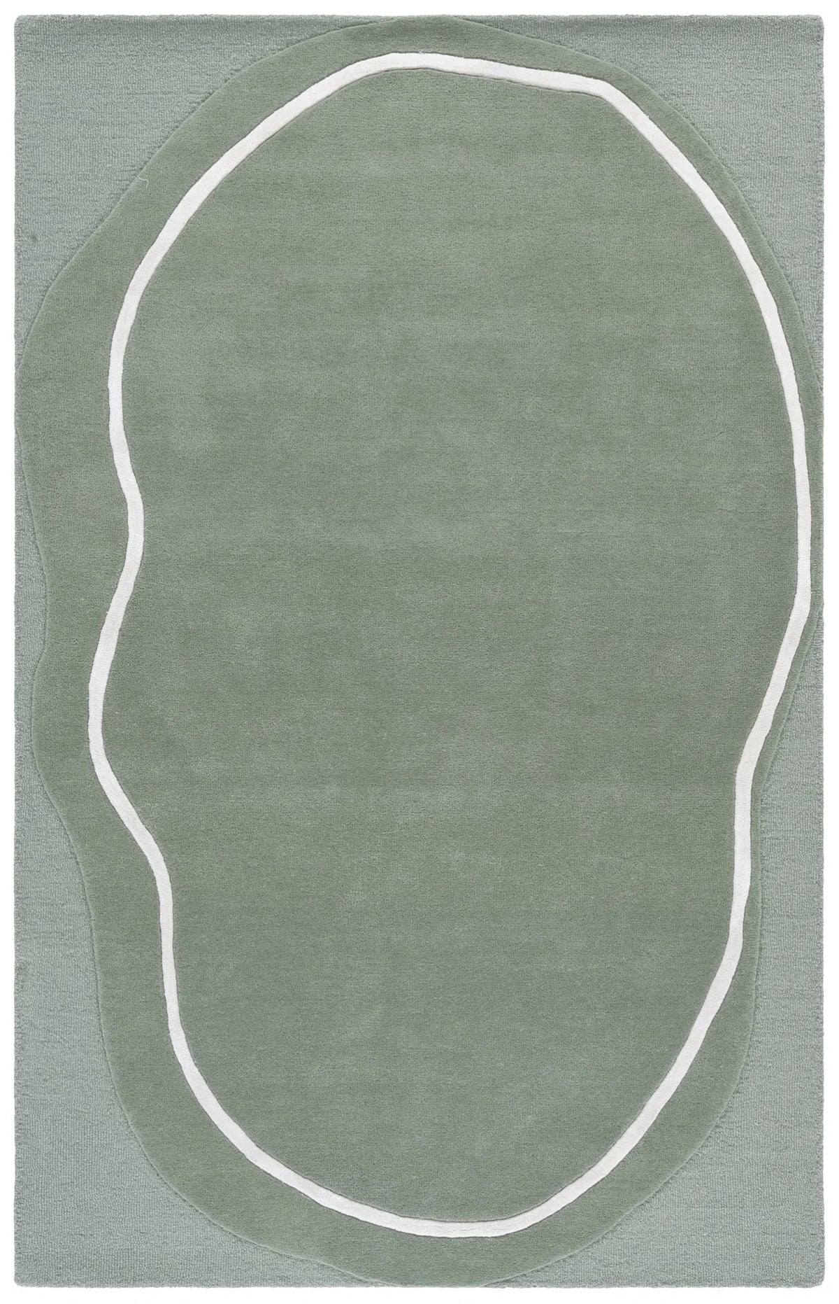 Safavieh Fifth Avenue 4'-0" x 6'-0" Rug in Sage Green / Ivory