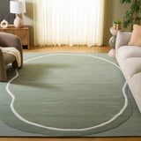 Safavieh Fifth Avenue 8'-0" x 10'-0" Rug in Sage Green / Ivory