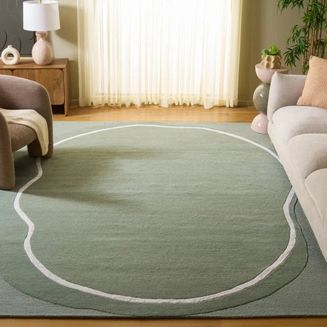 Safavieh Fifth Avenue 8'-0" x 10'-0" Rug in Sage Green / Ivory