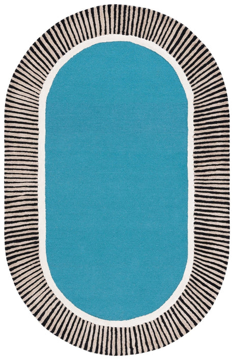 Safavieh Fifth Avenue Ftv107M Blue/Black Rug - Safavieh - ftv107m - 3ov