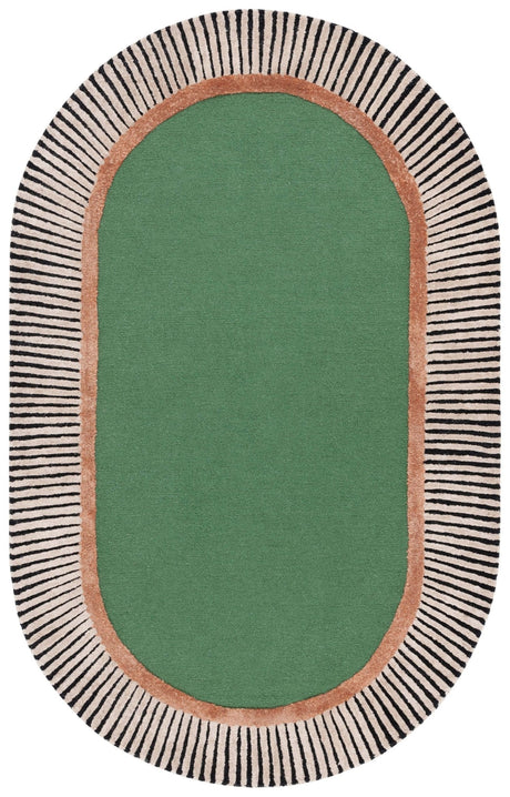 Safavieh Fifth Avenue Ftv107Y Green/Black Rug - Safavieh - ftv107y - 3ov