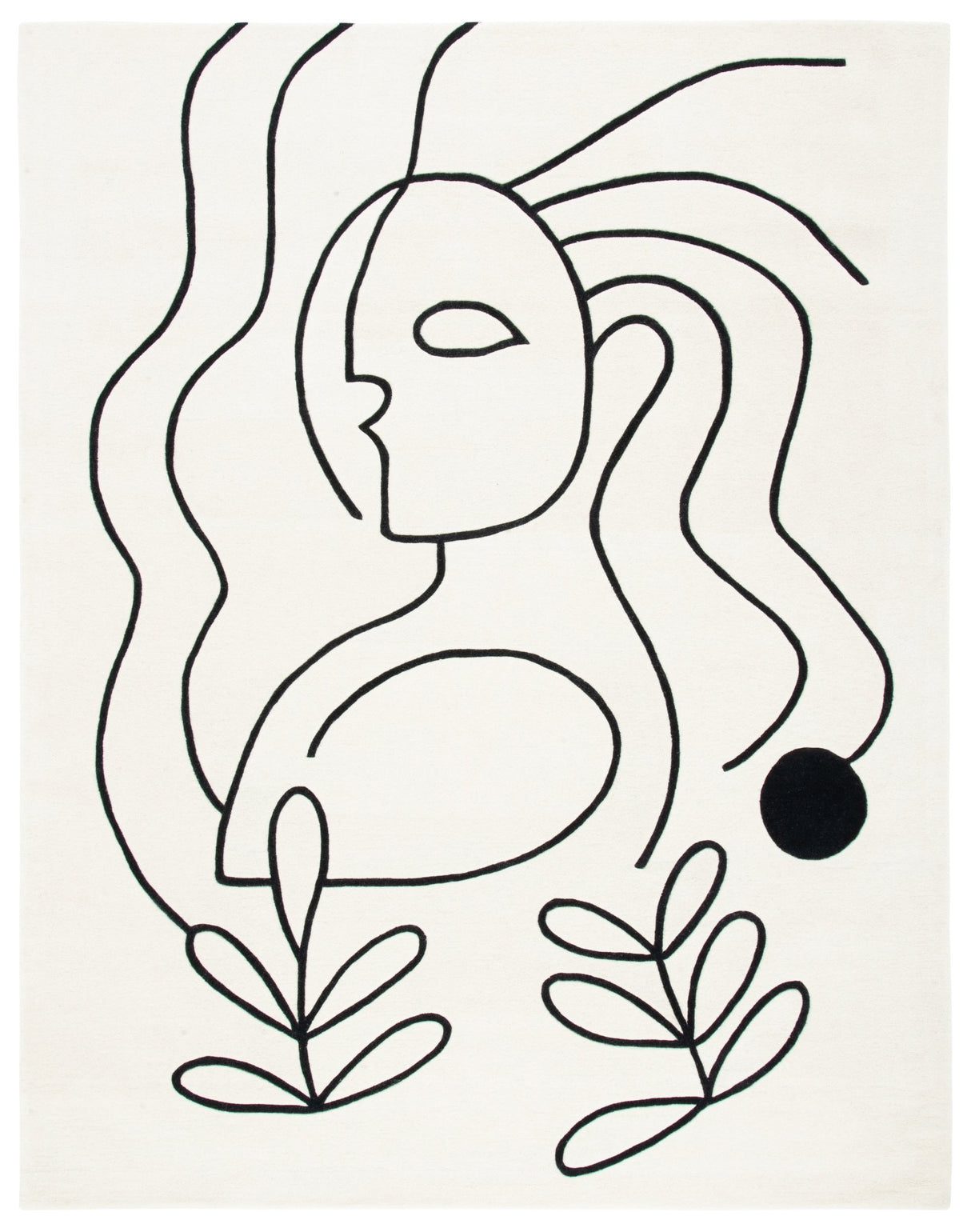 Safavieh Fifth Avenue Ftv111A Ivory/Black Rug - Safavieh - ftv111a - 2