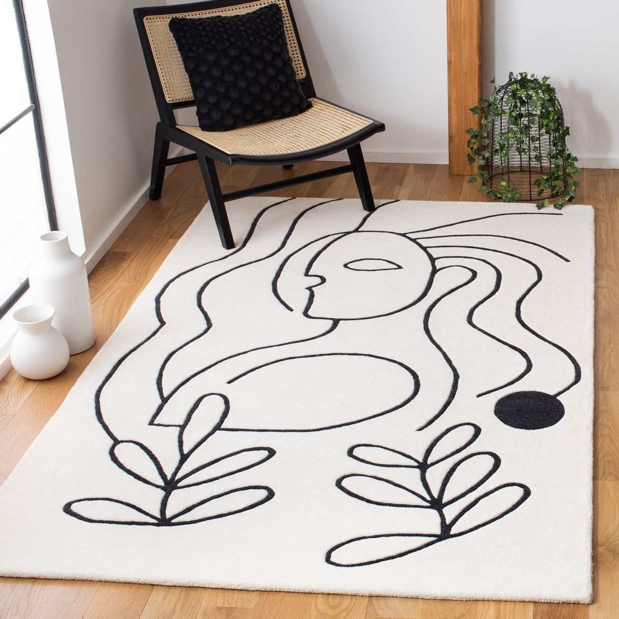 Safavieh Fifth Avenue Ftv111A Ivory/Black Rug - Safavieh - ftv111a - 2
