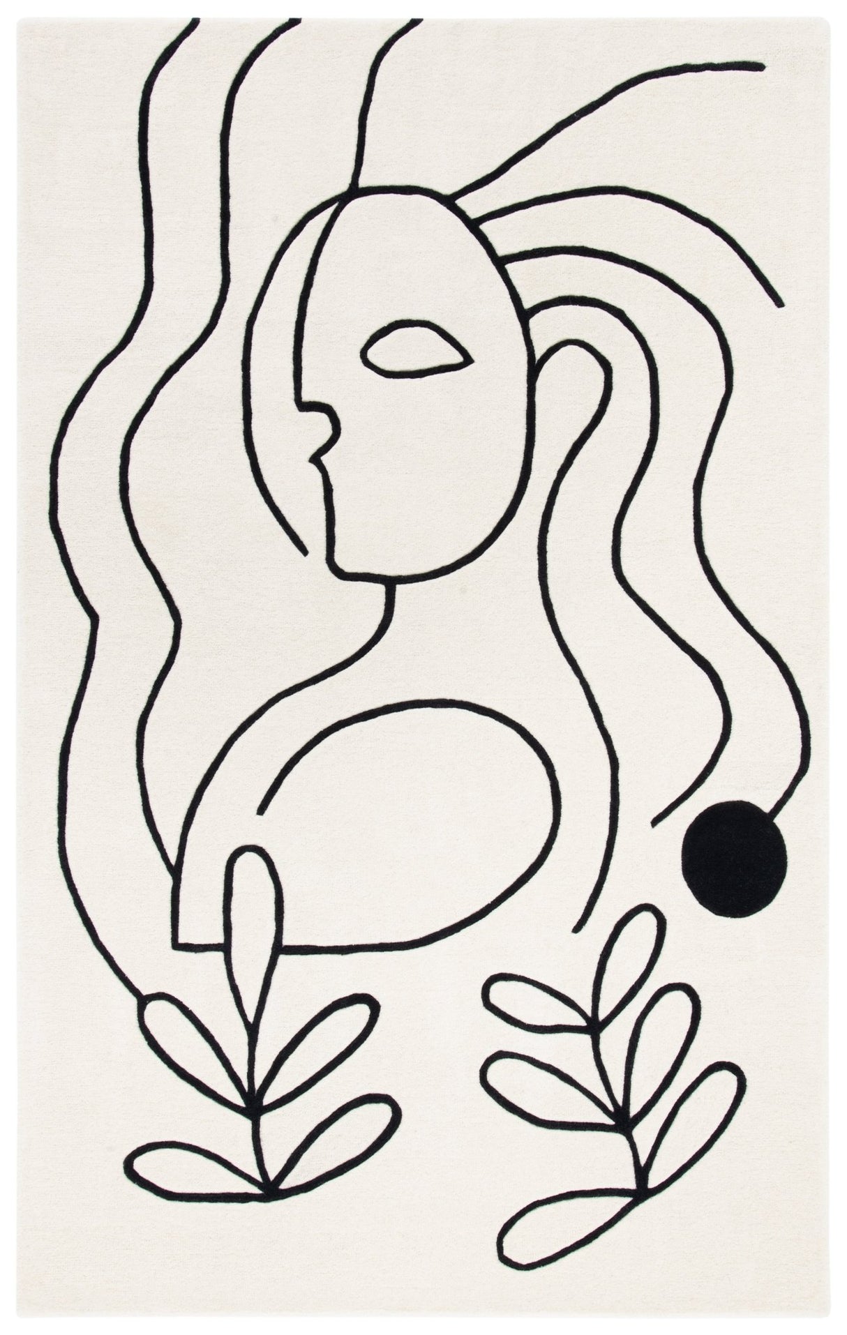 Safavieh Fifth Avenue Ftv111A Ivory/Black Rug - Safavieh - ftv111a - 2