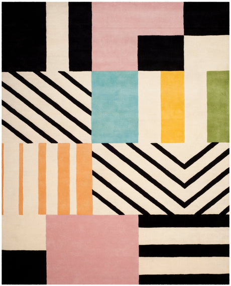 Safavieh Fifth Avenue Ftv122A Ivory/Black Rug - Safavieh - ftv122a - 3r