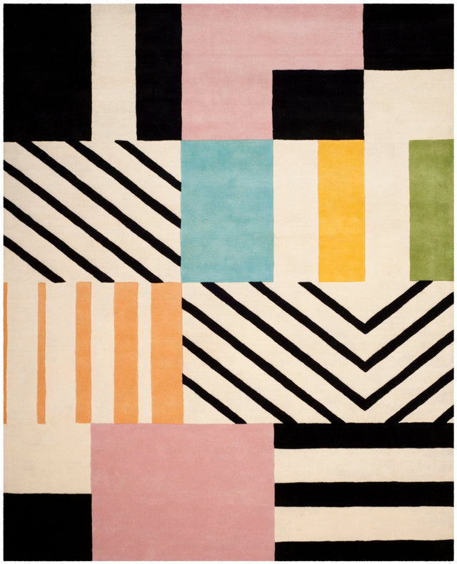 Safavieh Fifth Avenue Ftv122A Ivory/Black Rug - Safavieh - ftv122a - 3r
