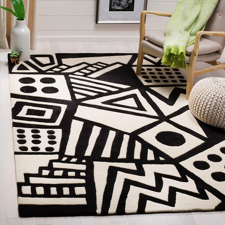 Safavieh Fifth Avenue Ftv124A Ivory / Black Rugs - Safavieh - ftv124a - 4