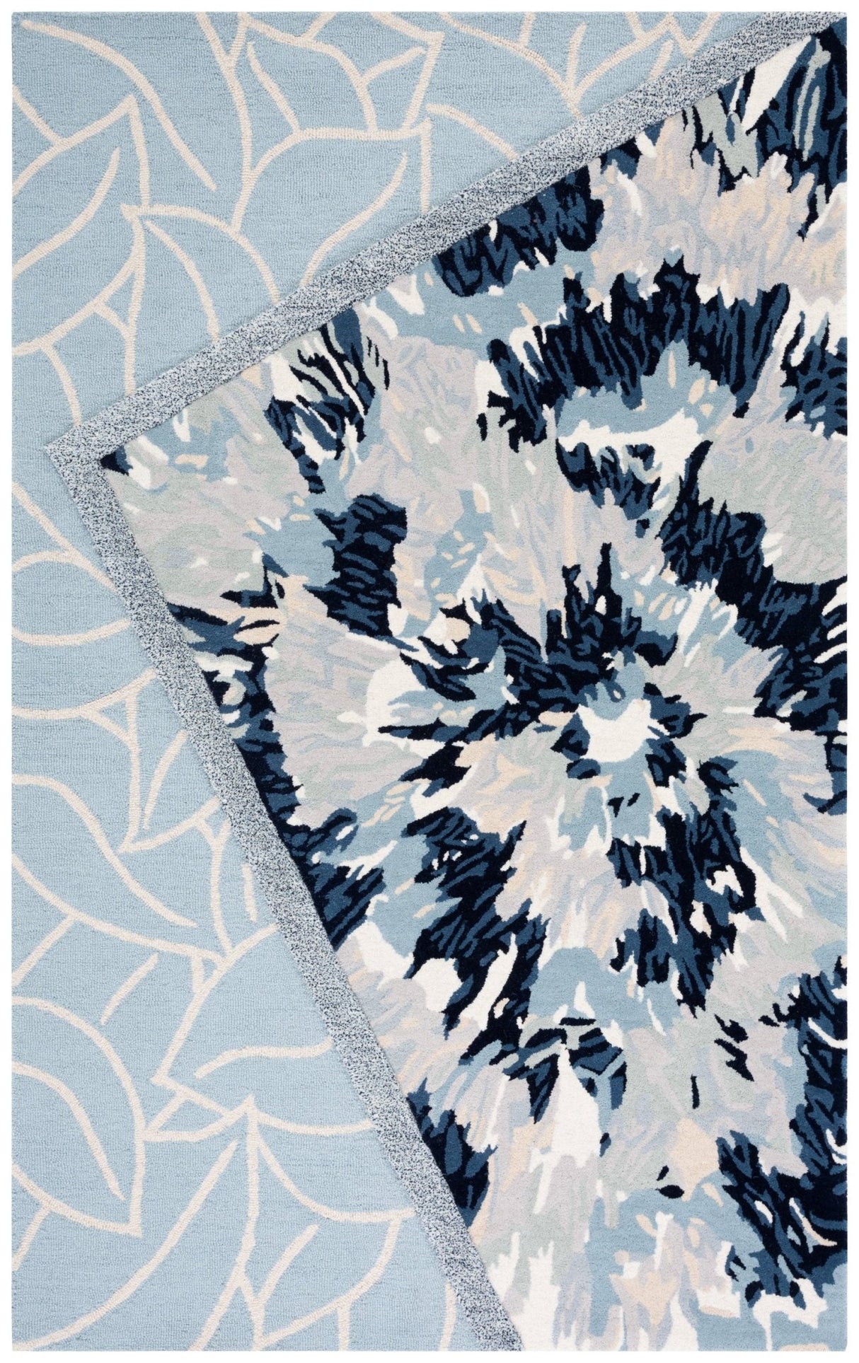 Safavieh Fifth Avenue Ftv127N Light Blue/Navy Rug - Safavieh - ftv127n - 4