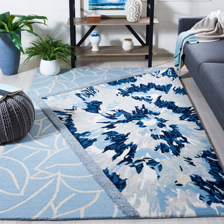 Safavieh Fifth Avenue Ftv127N Light Blue/Navy Rug - Safavieh - ftv127n - 4
