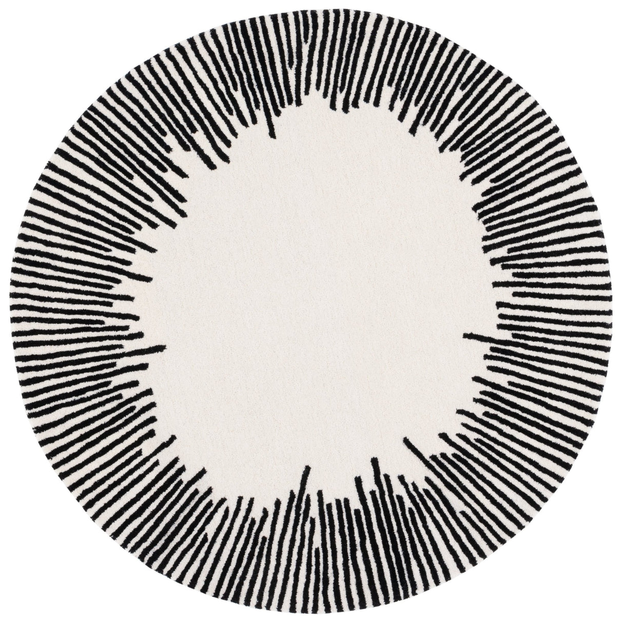 Safavieh Fifth Avenue Ftv129A Ivory/Black Rug - Safavieh - ftv129a - 5r