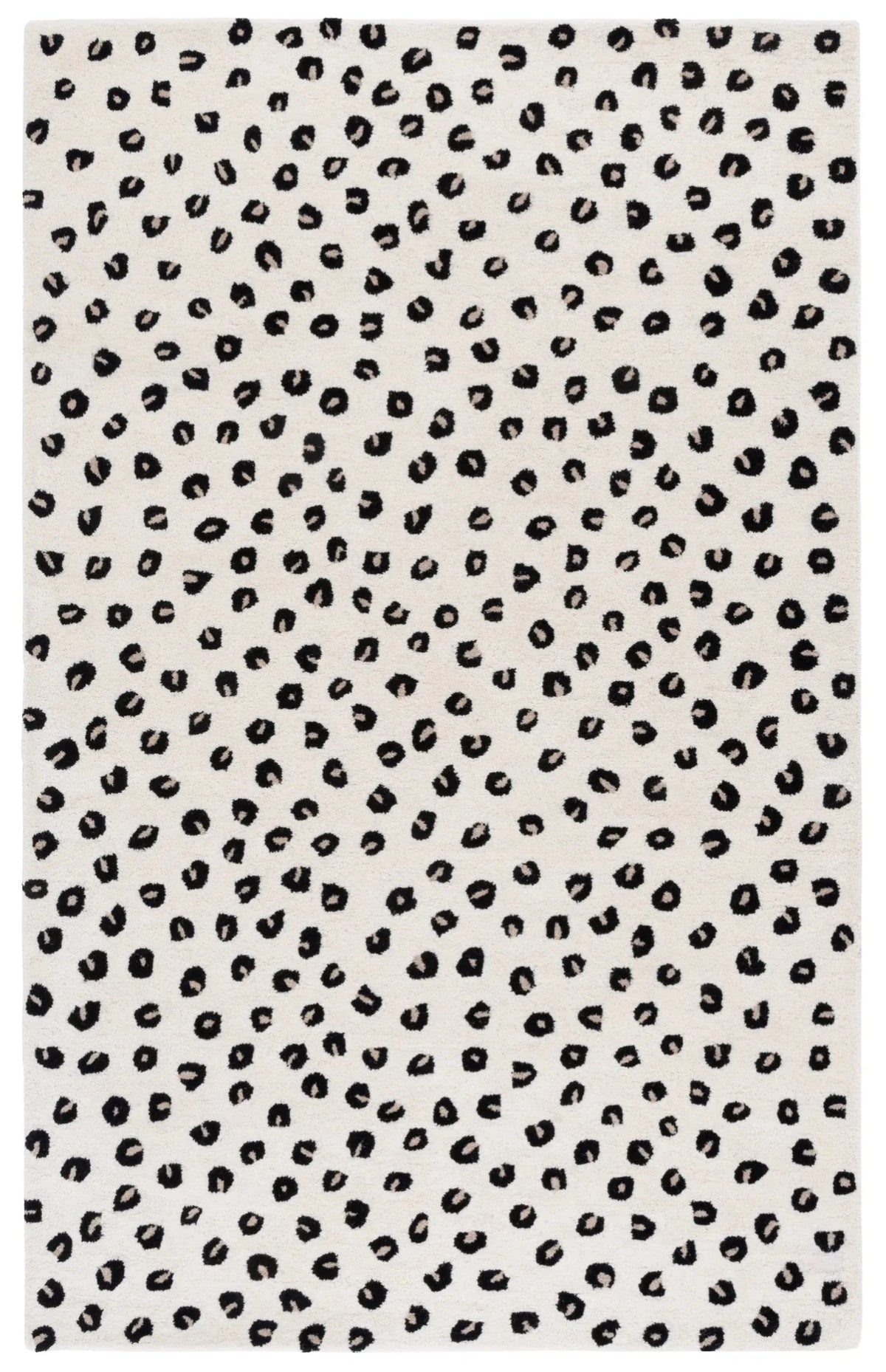 Safavieh Fifth Avenue 4'-0" x 6'-0" Rug in Ivory / Black