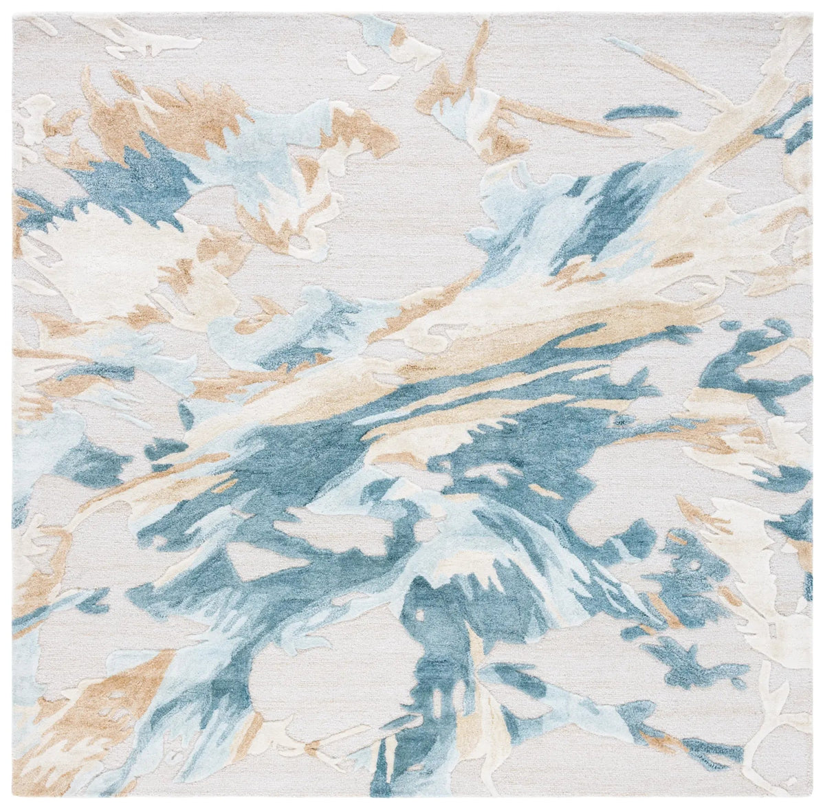 Safavieh Fifth Avenue 6'-0" x 6'-0" Rug in Beige / Teal
