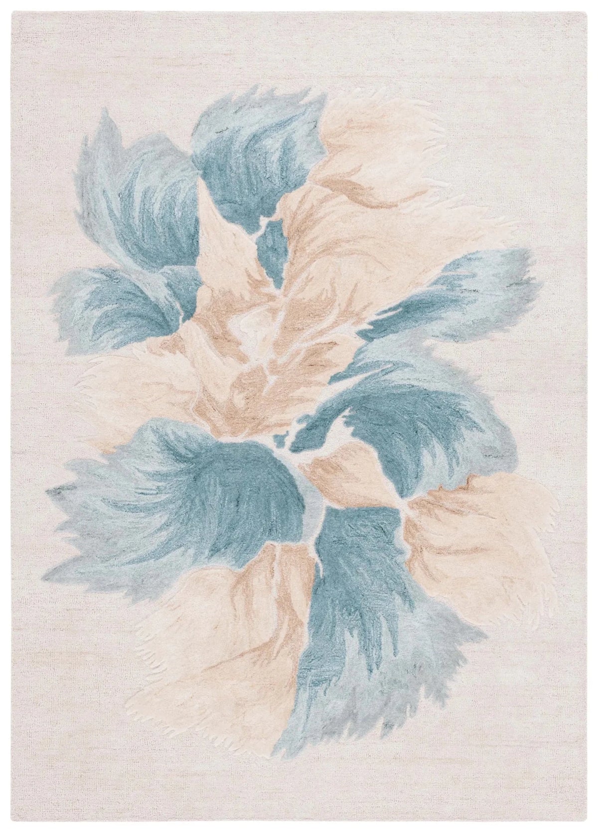 Safavieh Fifth Avenue 4'-0" x 6'-0" Rug in Beige / Teal