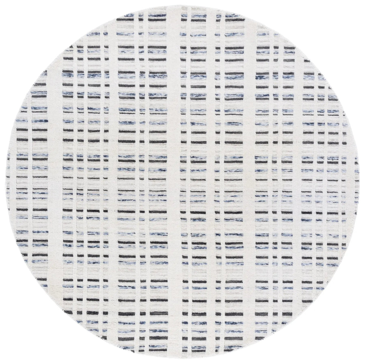 Safavieh Fifth Avenue 6'-0" x 6'-0" Rug in Dark Grey / Ivory
