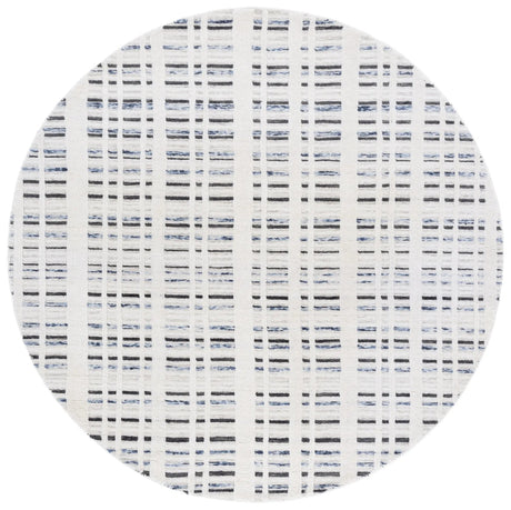 Safavieh Fifth Avenue 6'-0" x 6'-0" Rug in Dark Grey / Ivory