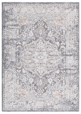Safavieh Finley 4'-0" x 6'-0" Rug in Dark Grey / Beige
