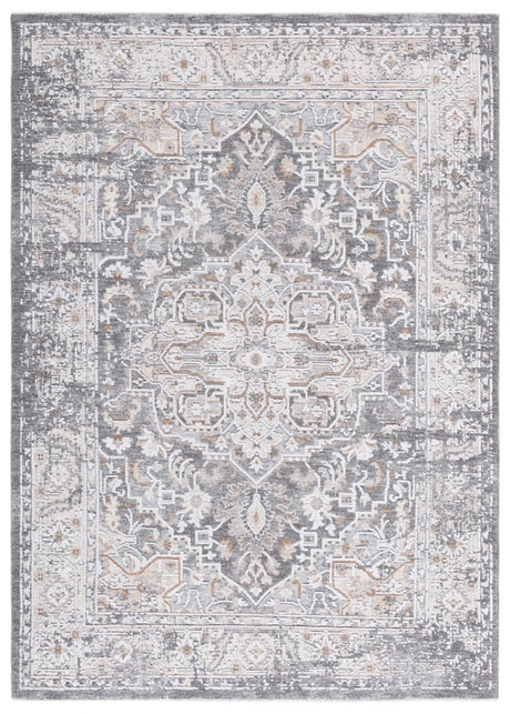Safavieh Finley 4'-0" x 6'-0" Rug in Dark Grey / Beige