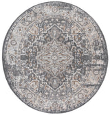 Safavieh Finley 6'-7" x 6'-7" Rug in Dark Grey / Beige