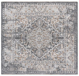 Safavieh Finley 6'-7" x 6'-7" Rug in Dark Grey / Beige