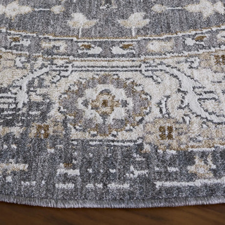 Safavieh Finley 6'-7" x 6'-7" Rug in Dark Grey / Beige