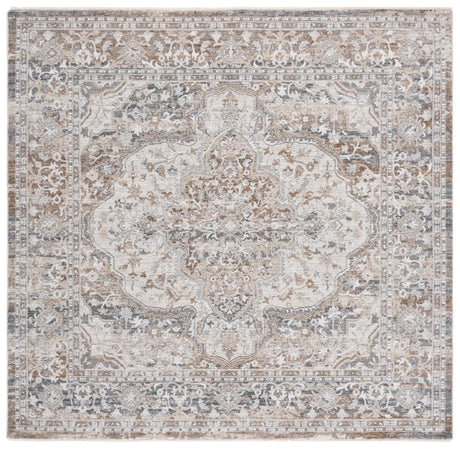 Safavieh Finley 6'-7" x 6'-7" Rug in Beige / Grey