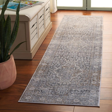 Safavieh Finley 2'-2" x 10'-0" Rug in Grey / Beige