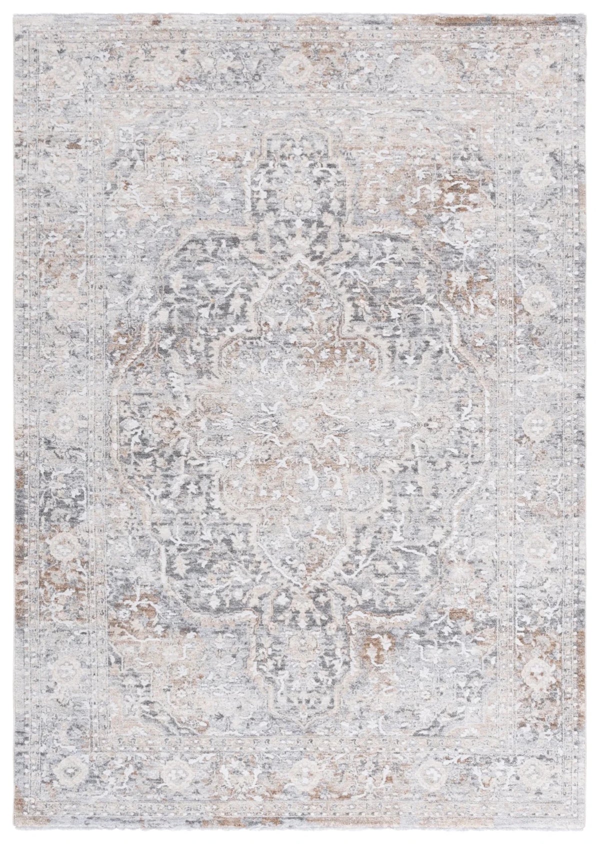 Safavieh Finley 4'-0" x 6'-0" Rug in Grey / Beige