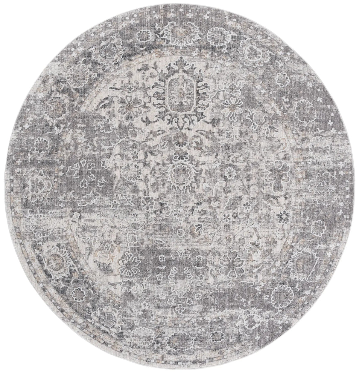 Safavieh Finley 6'-7" x 6'-7" Rug in Grey / Beige
