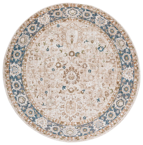 Safavieh Finley 6'-7" x 6'-7" Rug in Blue / Beige