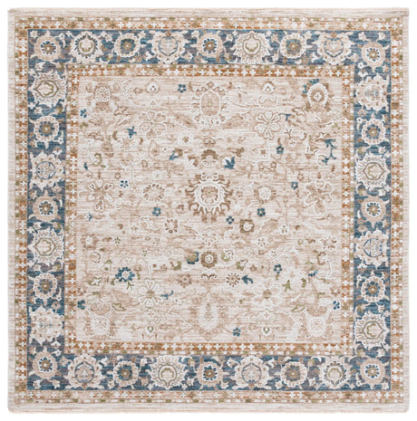 Safavieh Finley 6'-7" x 6'-7" Rug in Blue / Beige