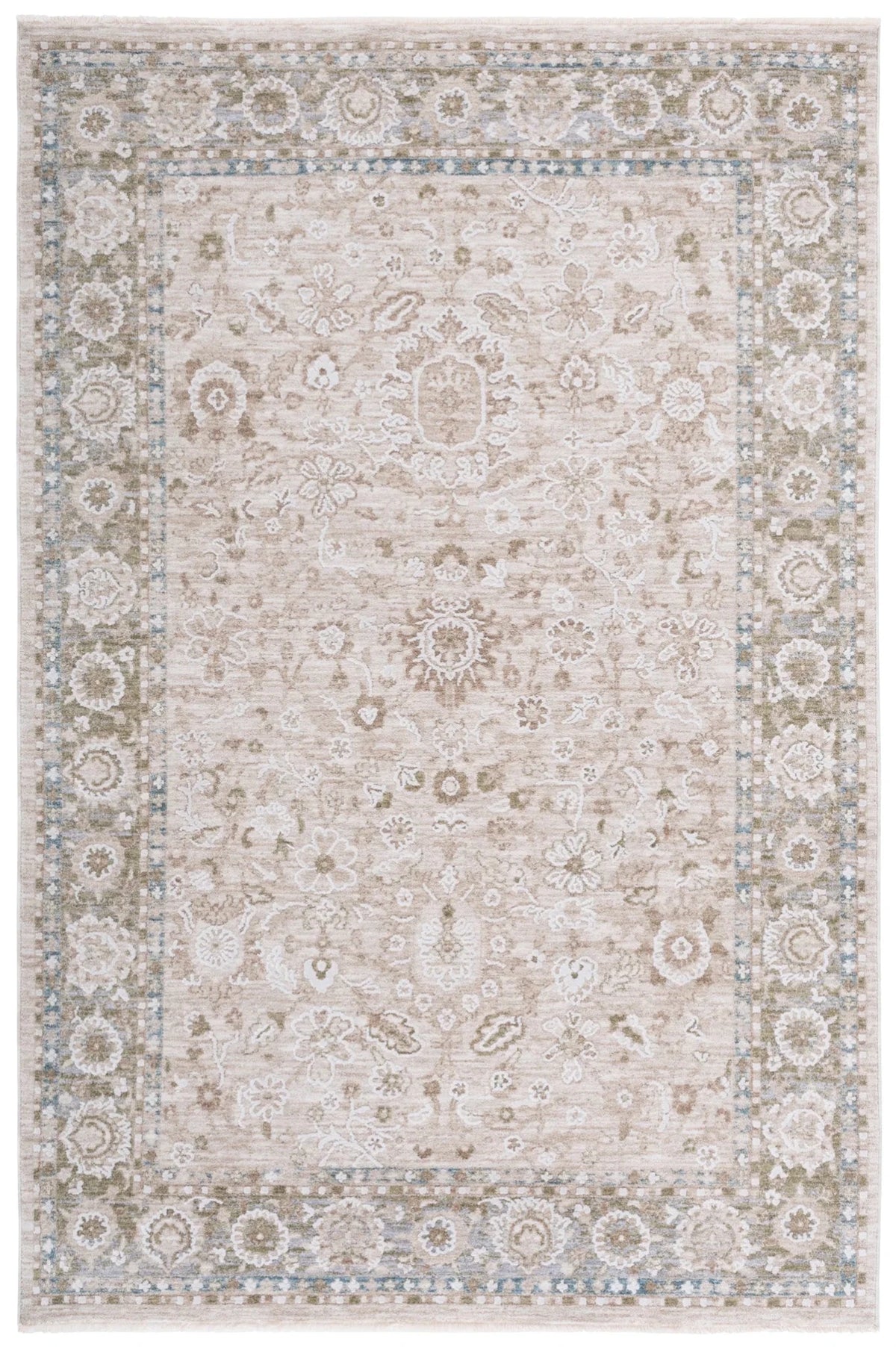 Safavieh Finley 4'-0" x 6'-0" Rug in Green / Beige