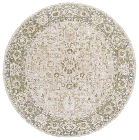 Safavieh Finley 6'-7" x 6'-7" Rug in Green / Beige