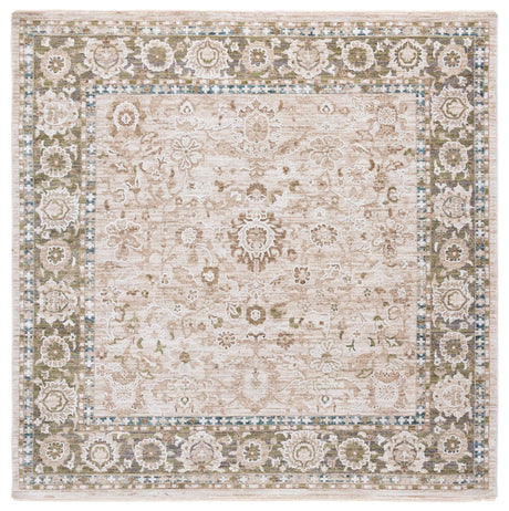 Safavieh Finley 6'-7" x 6'-7" Rug in Green / Beige