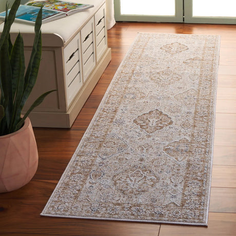 Safavieh Finley 2'-2" x 10'-0" Rug in Brown / Grey