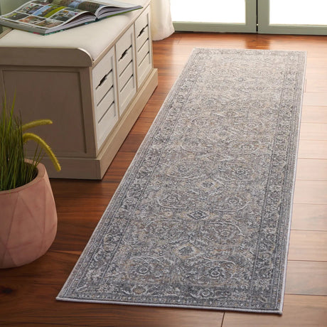 Safavieh Finley 2'-2" x 10'-0" Rug in Grey / Light Grey