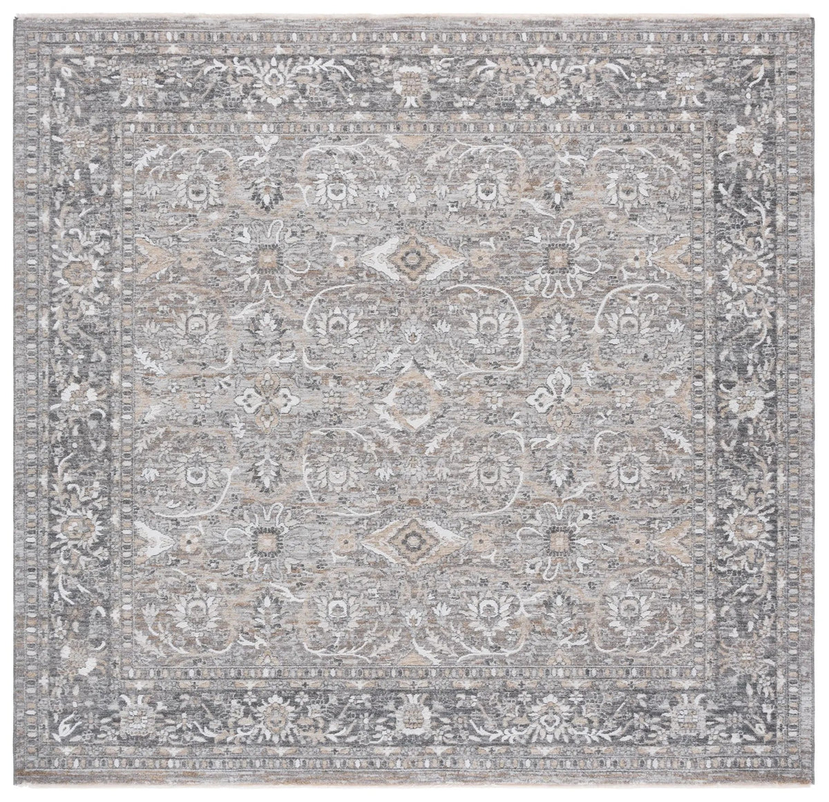 Safavieh Finley 6'-7" x 6'-7" Rug in Grey / Light Grey