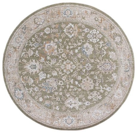 Safavieh Finley 6'-7" x 6'-7" Rug in Green / Beige