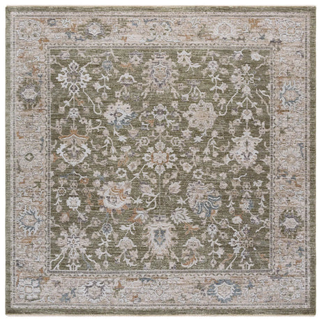 Safavieh Finley 6'-7" x 6'-7" Rug in Green / Beige