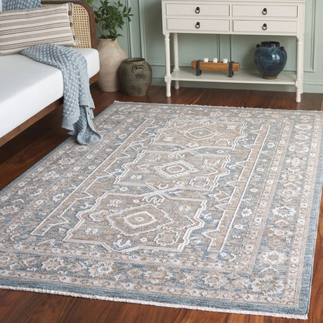 Safavieh Finley 4'-0" x 6'-0" Rug in Blue / Beige